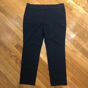Ann Taylor Loft Blue Dot Marisa Skinny Pant Size 12 Petite